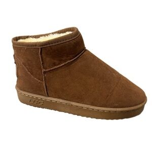 Lug Brown Winter Boots with Fuzzy Lining